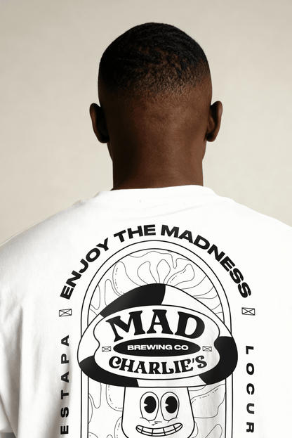 Polera Mad Charlie’s Enjoy The Madness White - MadCharlies.cl