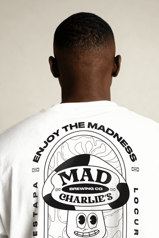 Polera Mad Charlie’s Enjoy The Madness White - MadCharlies.cl